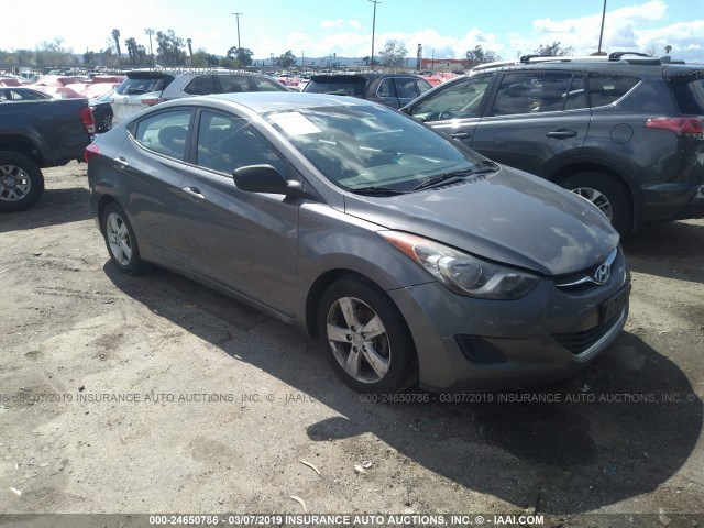 5NPDH4AE4DH365365 - 2013 HYUNDAI ELANTRA GLS/LIMITED GRAY photo 1