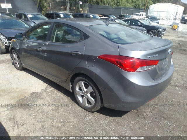 5NPDH4AE4DH365365 - 2013 HYUNDAI ELANTRA GLS/LIMITED GRAY photo 3