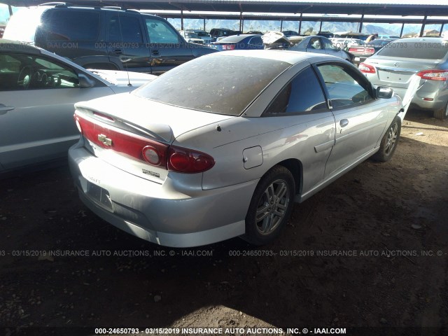 1G1JH14F547102708 - 2004 CHEVROLET CAVALIER LS SPORT SILVER photo 4