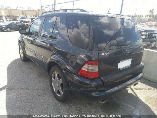 4JGAB74E5YA183023 - 2000 MERCEDES-BENZ ML 55 GRAY photo 3