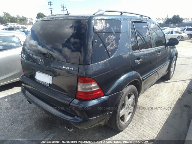 4JGAB74E5YA183023 - 2000 MERCEDES-BENZ ML 55 GRAY photo 4