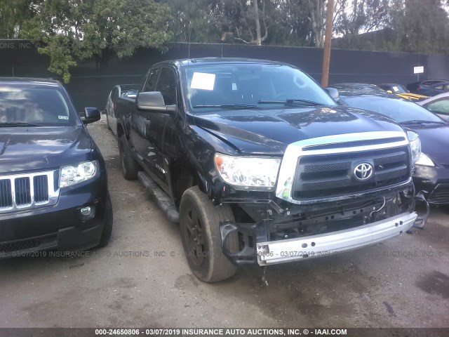 5TFRM5F14CX045138 - 2012 TOYOTA TUNDRA DOUBLE CAB SR5 BLACK photo 1