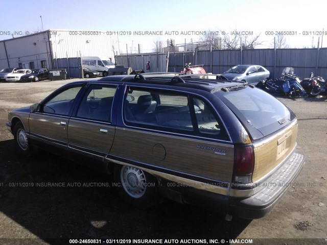 1G4BR82P1TR419316 - 1996 BUICK ROADMASTER LIMITED BLUE photo 3