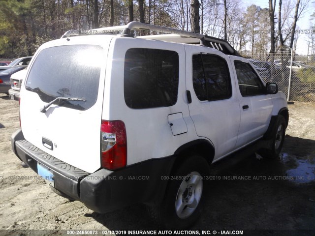 5N1ED28Y23C641097 - 2003 NISSAN XTERRA XE/SE WHITE photo 4