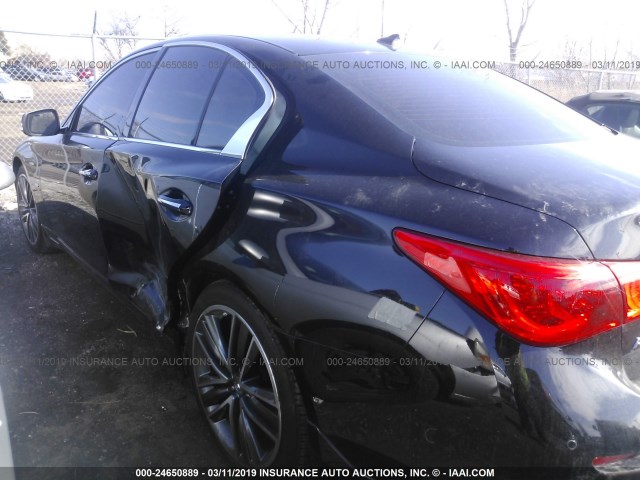 JN1AV7AR0GM530082 - 2016 INFINITI Q50 HYBRID BLACK photo 6