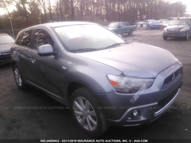 JA4AR4AUXCZ002223 - 2012 MITSUBISHI OUTLANDER SPORT SE GRAY photo 1