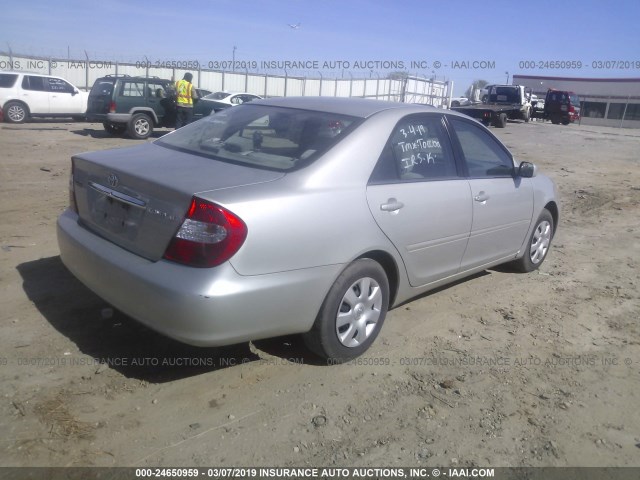 4T1BE32K63U136409 - 2003 TOYOTA CAMRY LE/XLE/SE Champagne photo 4