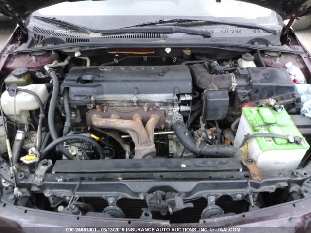 JTKDE177X60130820 - 2006 TOYOTA SCION TC მუქწითელი ფოტო 10