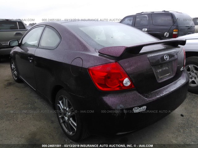 JTKDE177X60130820 - 2006 TOYOTA SCION TC მუქწითელი ფოტო 3