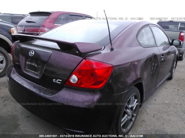 JTKDE177X60130820 - 2006 TOYOTA SCION TC მუქწითელი ფოტო 4