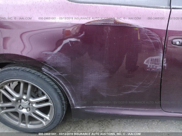 JTKDE177X60130820 - 2006 TOYOTA SCION TC მუქწითელი ფოტო 6