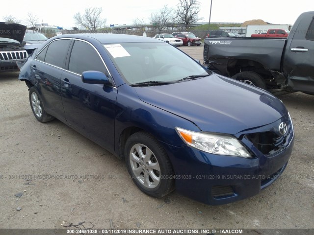 4T1BF3EK5BU621518 - 2011 TOYOTA CAMRY SE/LE/XLE BLUE photo 1