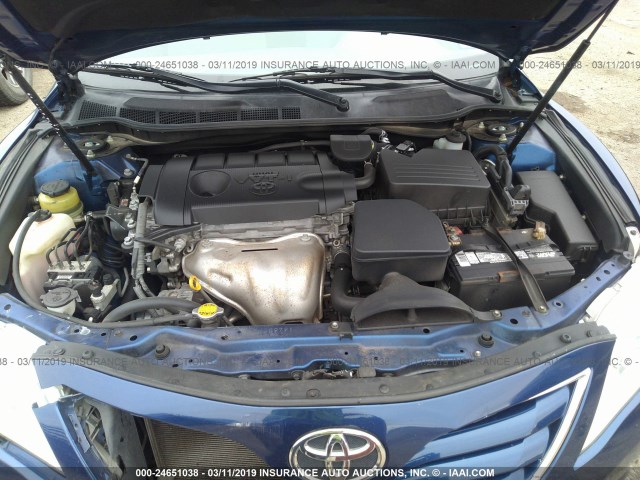 4T1BF3EK5BU621518 - 2011 TOYOTA CAMRY SE/LE/XLE BLUE photo 10