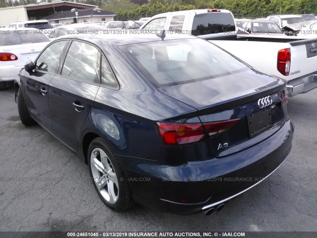 WAUAUGFF2J1017193 - 2018 AUDI A3 PREMIUM BLUE photo 3