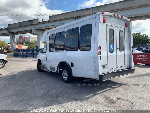 1FD3E35S58DA18407 - 2008 FORD ECONOLINE E350 SUPER DUTY CTWAY VAN WHITE photo 3