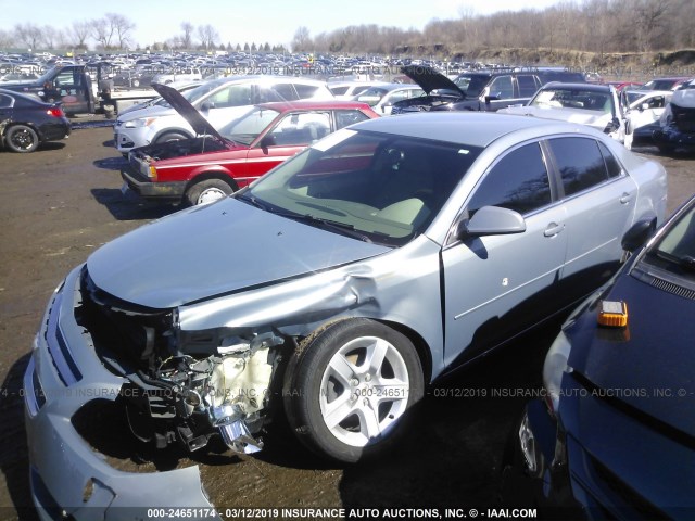 1G1ZH57B99F146940 - 2009 CHEVROLET MALIBU 1LT ლურჯი ფოტო 2