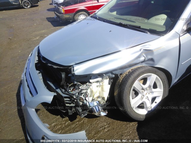 1G1ZH57B99F146940 - 2009 CHEVROLET MALIBU 1LT ლურჯი ფოტო 6
