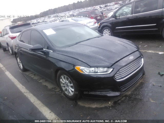 3FA6P0G76GR139428 - 2016 FORD FUSION S BLACK photo 1