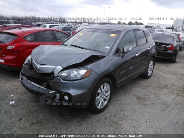 5J8TB2H22CA002079 - 2012 ACURA RDX GRAY photo 2