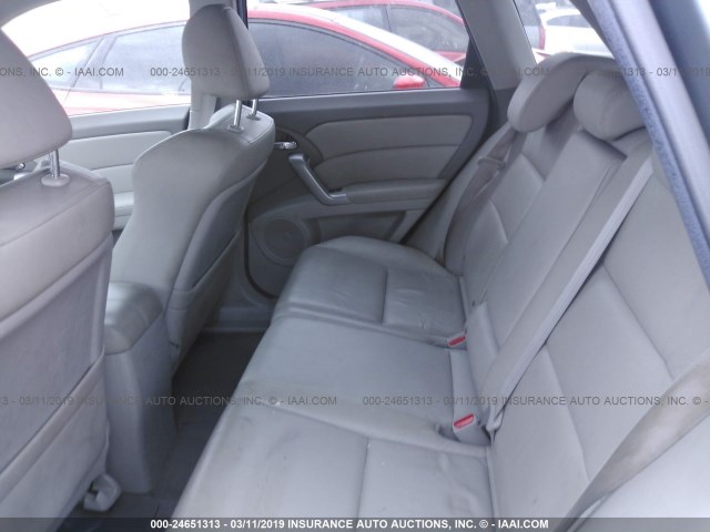 5J8TB2H22CA002079 - 2012 ACURA RDX GRAY photo 8