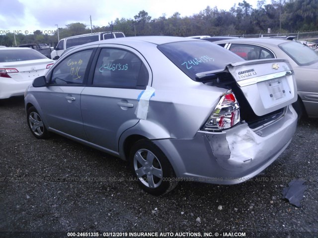 KL1TD56E99B636653 - 2009 CHEVROLET AVEO LS/LT ვერცხლისფერი ფოტო 3