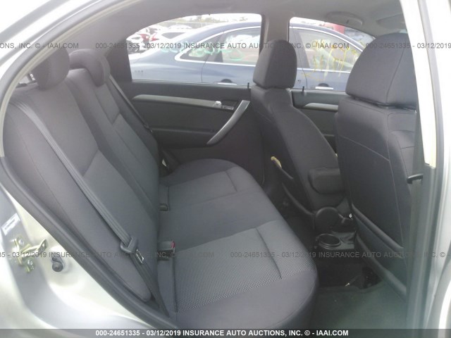 KL1TD56E99B636653 - 2009 CHEVROLET AVEO LS/LT ვერცხლისფერი ფოტო 8