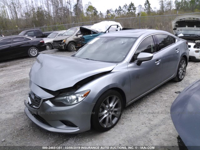 JM1GJ1W69E1133337 - 2014 MAZDA 6 GRAND TOURING SILVER photo 2