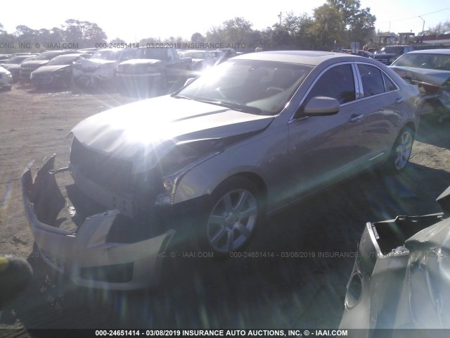 1G6AA5RX4E0113796 - 2014 CADILLAC ATS GOLD photo 2