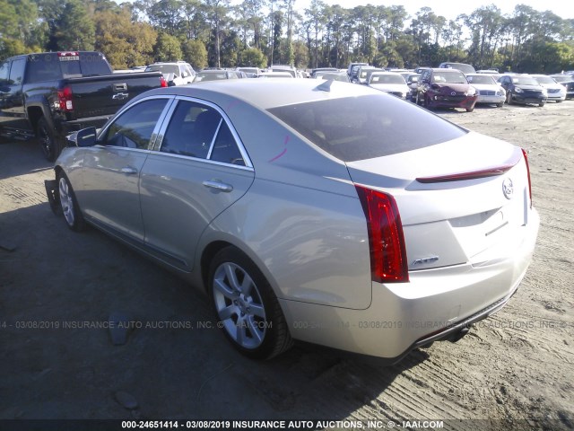 1G6AA5RX4E0113796 - 2014 CADILLAC ATS GOLD photo 3