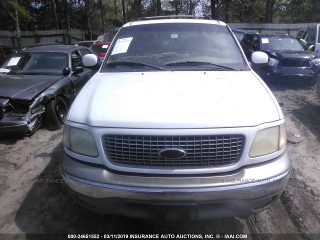 1FMRU17L31LA01933 - 2001 FORD EXPEDITION EDDIE BAUER WHITE photo 6