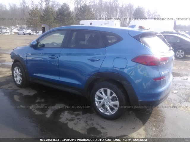 KM8J2CA41KU864127 - 2019 HYUNDAI TUCSON SE BLUE photo 3