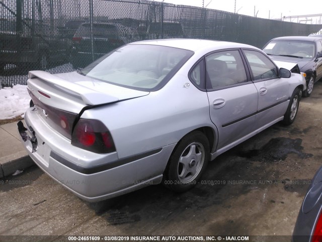 2G1WH55K5Y9107808 - 2000 CHEVROLET IMPALA LS SILVER photo 4