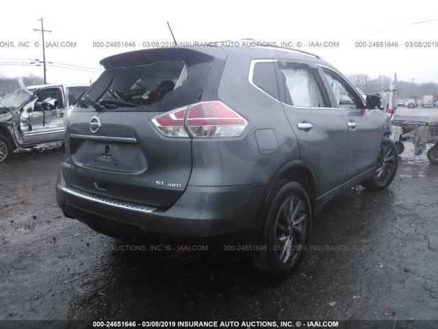 5N1AT2MV7GC880308 - 2016 NISSAN ROGUE S/SL/SV GRAY photo 4