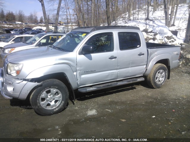 3TMJU62N18M058843 - 2008 TOYOTA TACOMA DOUBLE CAB PRERUNNER SILVER photo 6