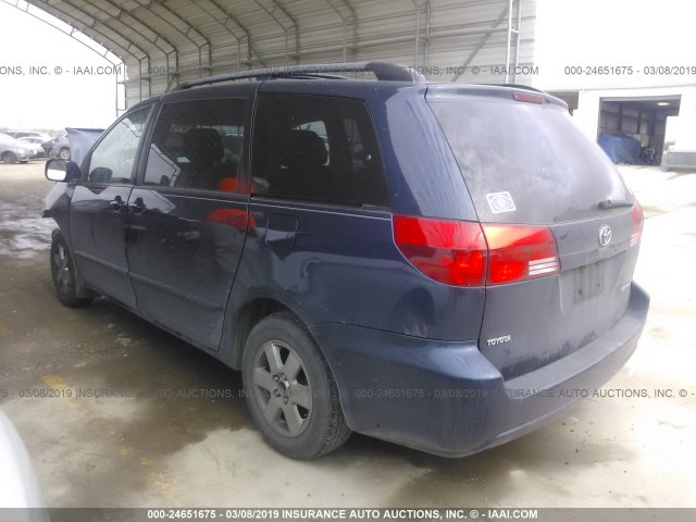 5TDZA22C94S023237 - 2004 TOYOTA SIENNA XLE/XLE LIMITED BLUE photo 3