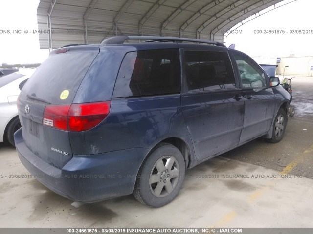 5TDZA22C94S023237 - 2004 TOYOTA SIENNA XLE/XLE LIMITED BLUE photo 4