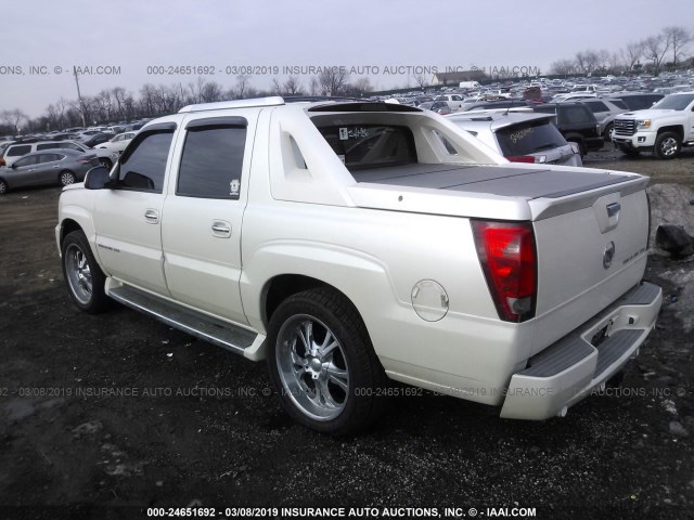 3GYEK63N42G267483 - 2002 CADILLAC ESCALADE EXT WHITE photo 3