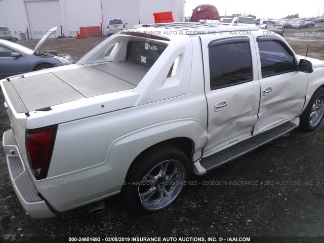 3GYEK63N42G267483 - 2002 CADILLAC ESCALADE EXT WHITE photo 4