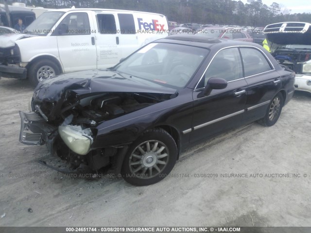 KMHFU45E75A420622 - 2005 HYUNDAI XG 350 PURPLE photo 2