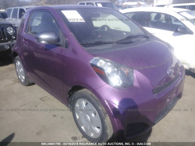 JTNJJXB0XDJ022395 - 2013 TOYOTA SCION IQ PURPLE photo 1