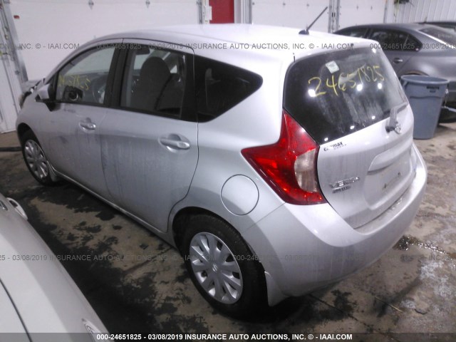 3N1CE2CPXFL356960 - 2015 NISSAN VERSA NOTE S/S PLUS/SV/SL/SR SILVER photo 3