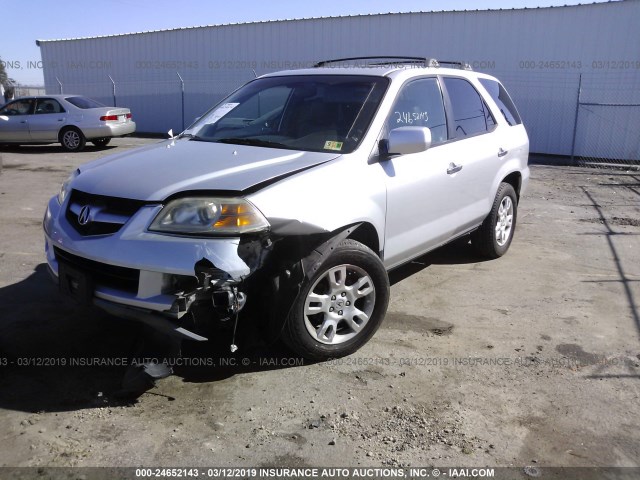 2HNYD18606H539710 - 2006 ACURA MDX TOURING SILVER photo 2