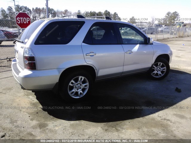 2HNYD18606H539710 - 2006 ACURA MDX TOURING SILVER photo 4