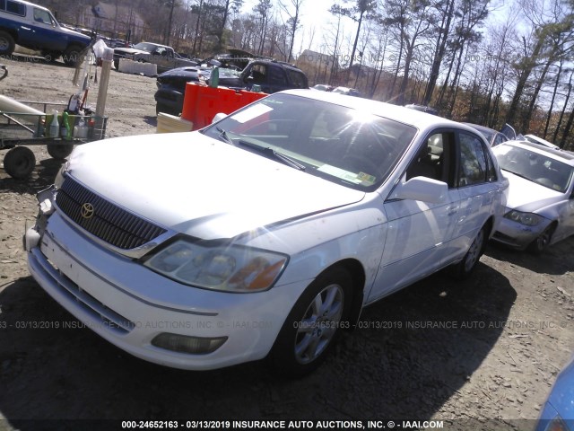 4T1BF28B81U148136 - 2001 TOYOTA AVALON XL/XLS WHITE photo 2