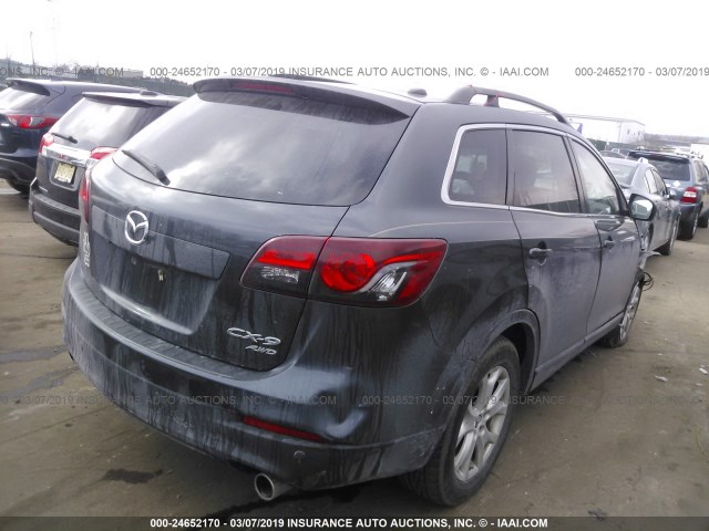 JM3TB3CV8D0424572 - 2013 MAZDA CX-9 TOURING GRAY photo 4