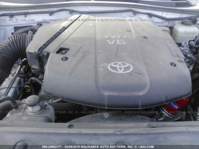 3TMLU4EN6AM055337 - 2010 TOYOTA TACOMA DOUBLE CAB 白色 照片 10