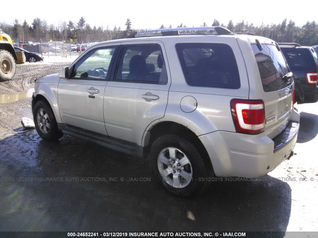 1FMCU94G79KA05318 - 2009 FORD ESCAPE LIMITED CREAM photo 3