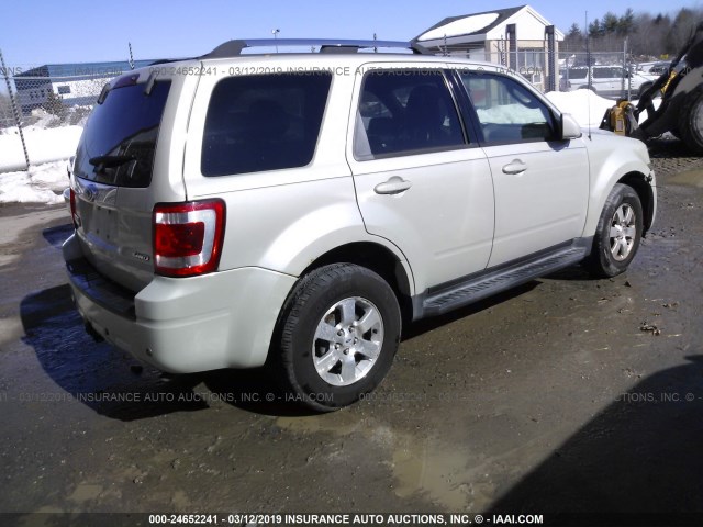 1FMCU94G79KA05318 - 2009 FORD ESCAPE LIMITED CREAM photo 4