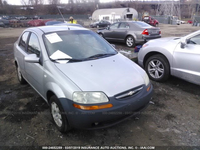 KL1TG52635B365931 - 2005 CHEVROLET AVEO LT SILVER photo 1