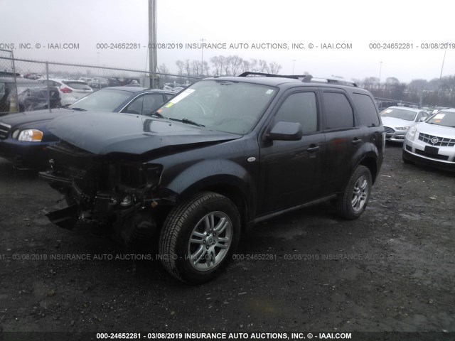 4M2CU87739KJ15822 - 2009 MERCURY MARINER PREMIER GRAY photo 2